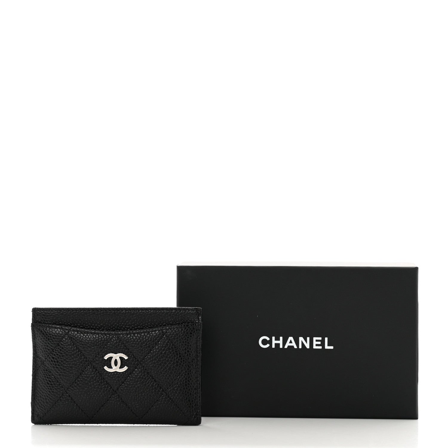 Chanel Caviar Quilted Card Holder Black 8 of 8