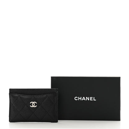Chanel Caviar Quilted Card Holder Black 8 of 8