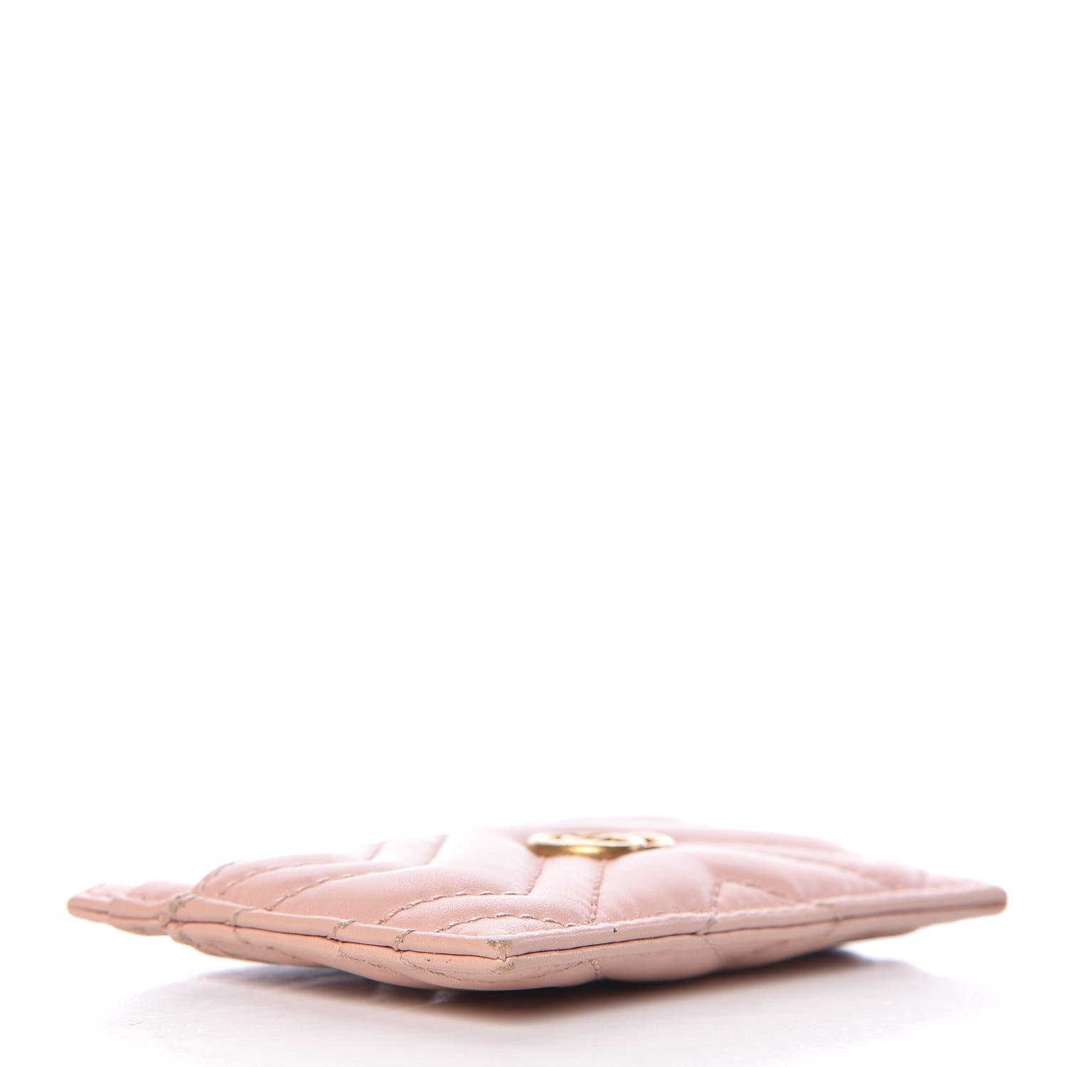 Gucci Calfskin Matelasse GG Marmont Card Holder Perfect Pink 4 of 7