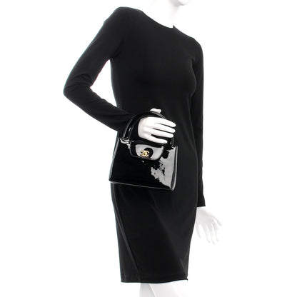Chanel Patent Small Kelly Flap Bag Black 2 of 8