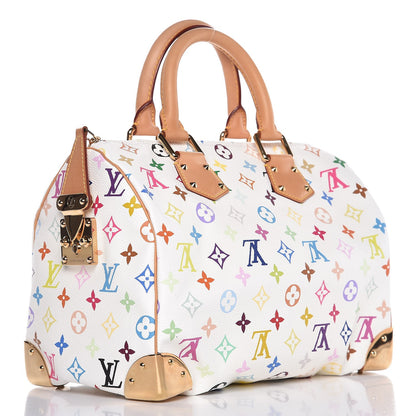 Louis Vuitton Monogram Multicolor Speedy 30 White 3 of 7