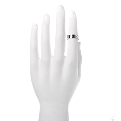 Cartier 18K White Gold 5.5mm LOVE Ring 57 8 2 of 7