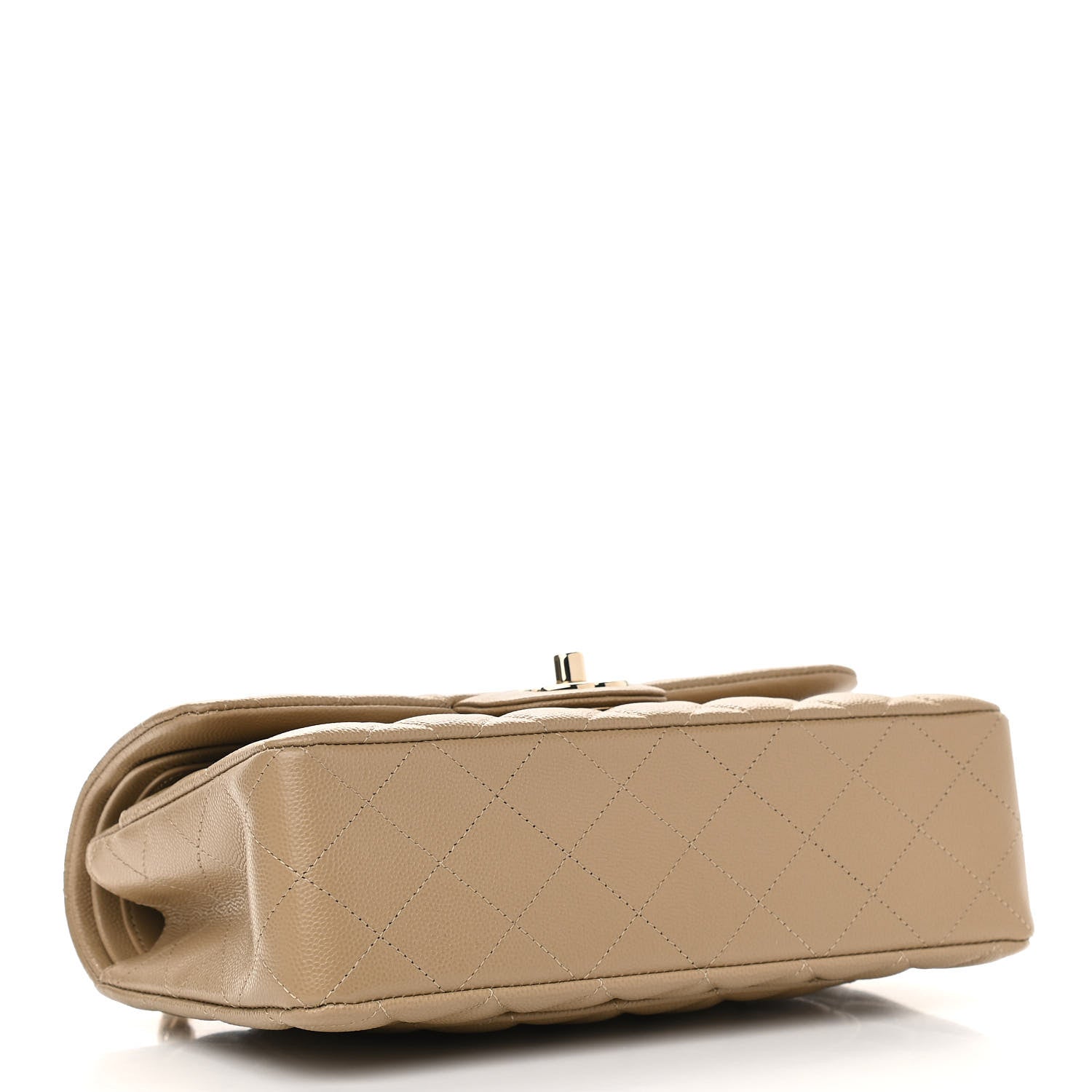 Chanel Caviar Quilted Small Double Flap Dark Beige 4 of 11