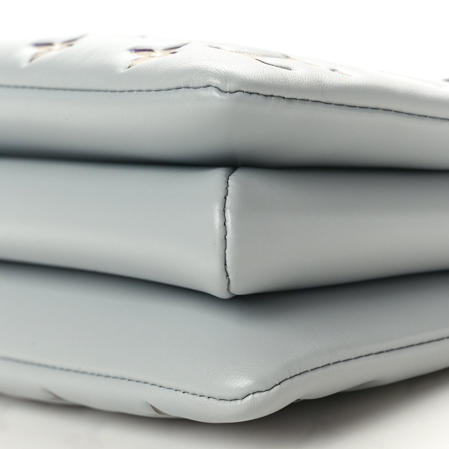 Louis Vuitton Lambskin Embossed Monogram Coussin BB Gray 11 of 11