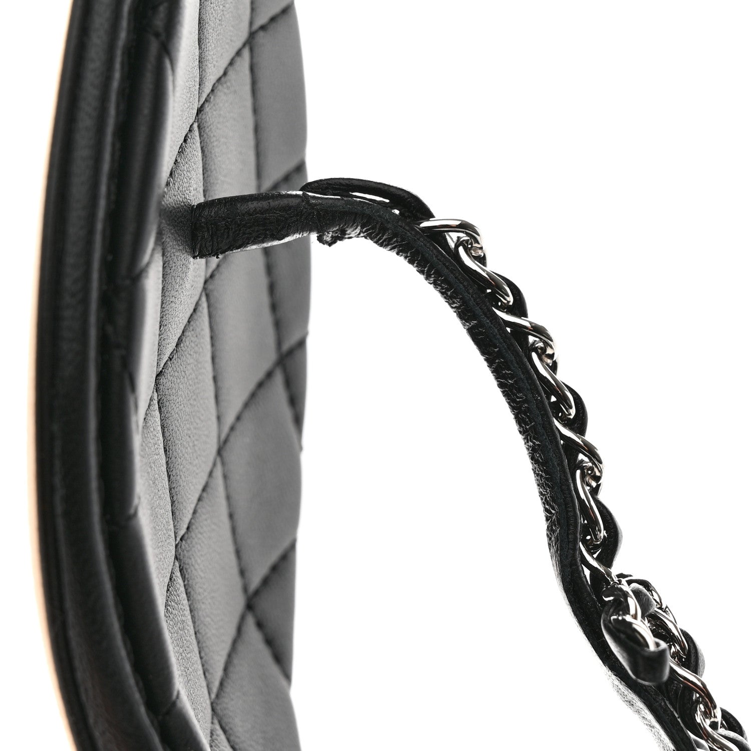 Chanel Lambskin Chain CC Thong Sandals 35.5 Black 9 of 11