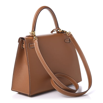 Hermes Epsom Kelly Sellier 25 Gold 3 of 12