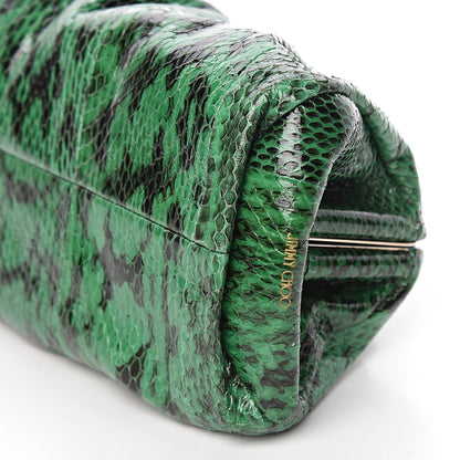 Jimmy Choo Gloss Elaphe Snakeskin Cara Clutch Kew 10 of 12