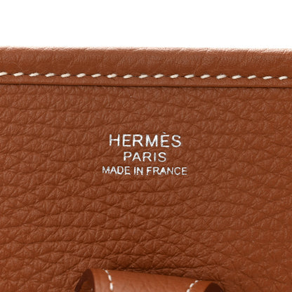 Hermes Taurillon Clemence Evelyne III PM Gold 6 of 11