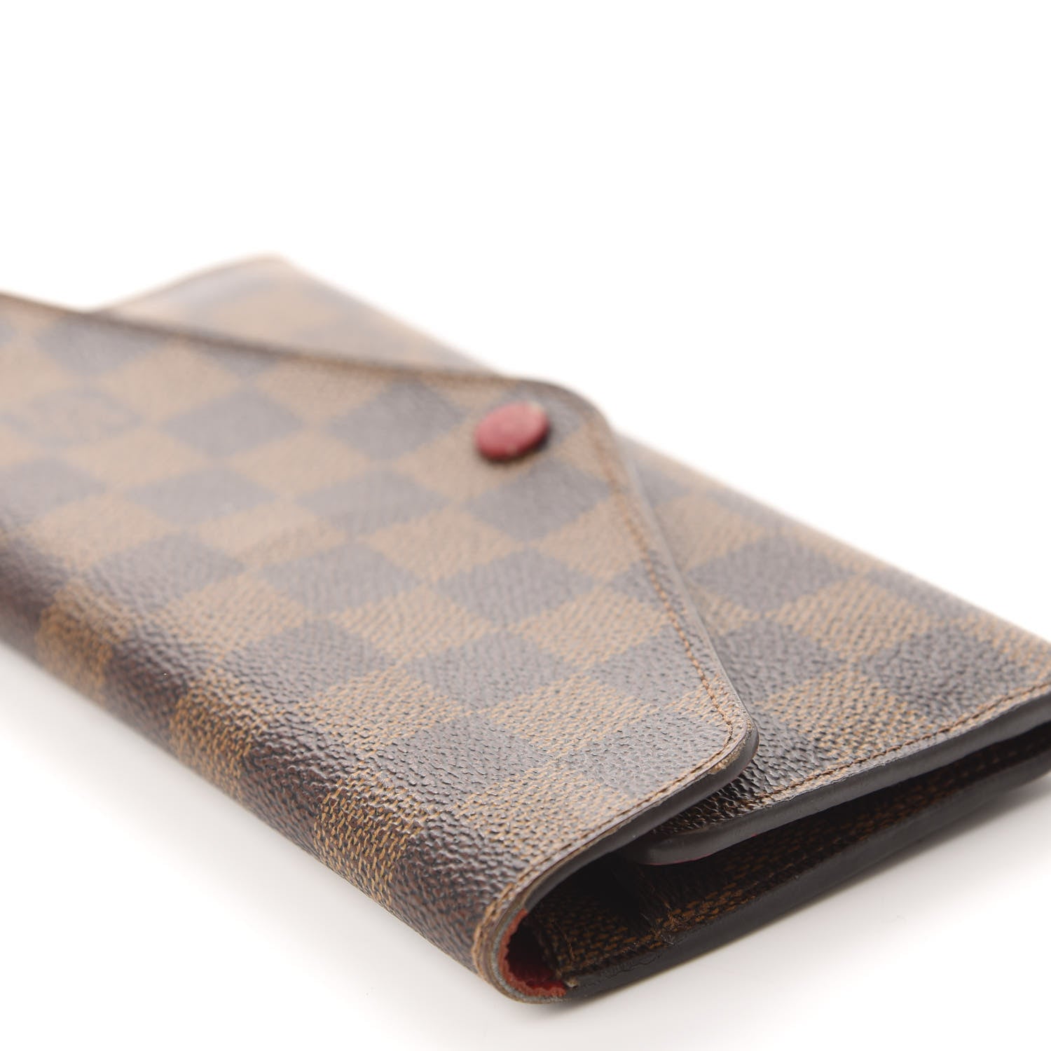 Louis Vuitton Damier Ebene Josephine Wallet Red 9 of 12