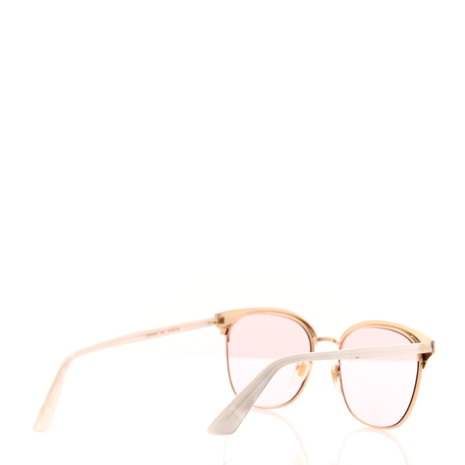 Gucci Round Metal Sunglasses GG0244S Pink 4 of 7