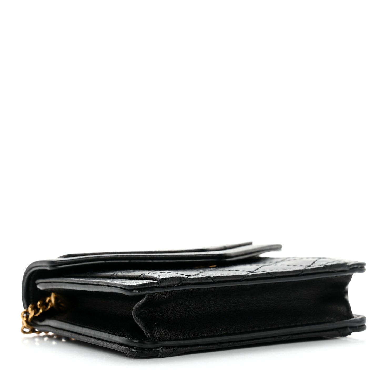 Lambskin Quilted Micro Gaby Bag Black