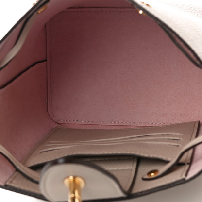 Louis Vuitton Calfskin Nano Lockme Bucket Greige 5 of 9