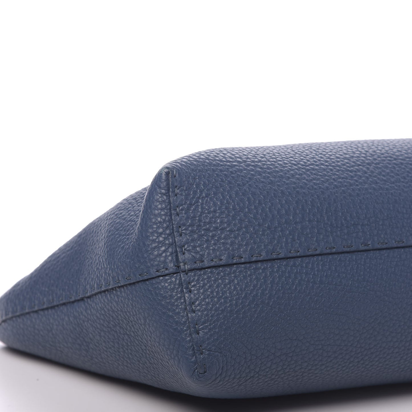 Cuoio Romano Selleria Bi-Color Large Carla Tote Blue Latte