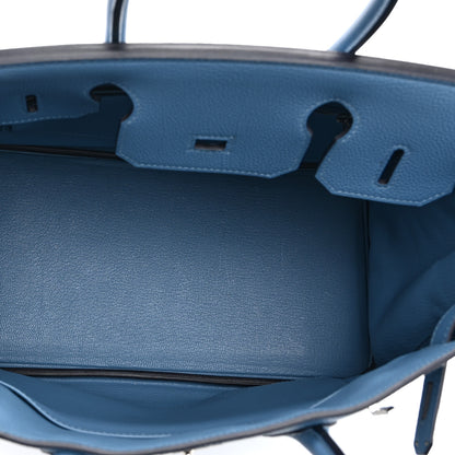 Hermes Togo BIRKIN 30 Bleu Azur 9 of 22