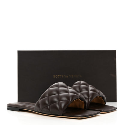 Bottega Veneta Nappa Matelasse Padded Flat Sandals 38 Chocolate 8 of 8