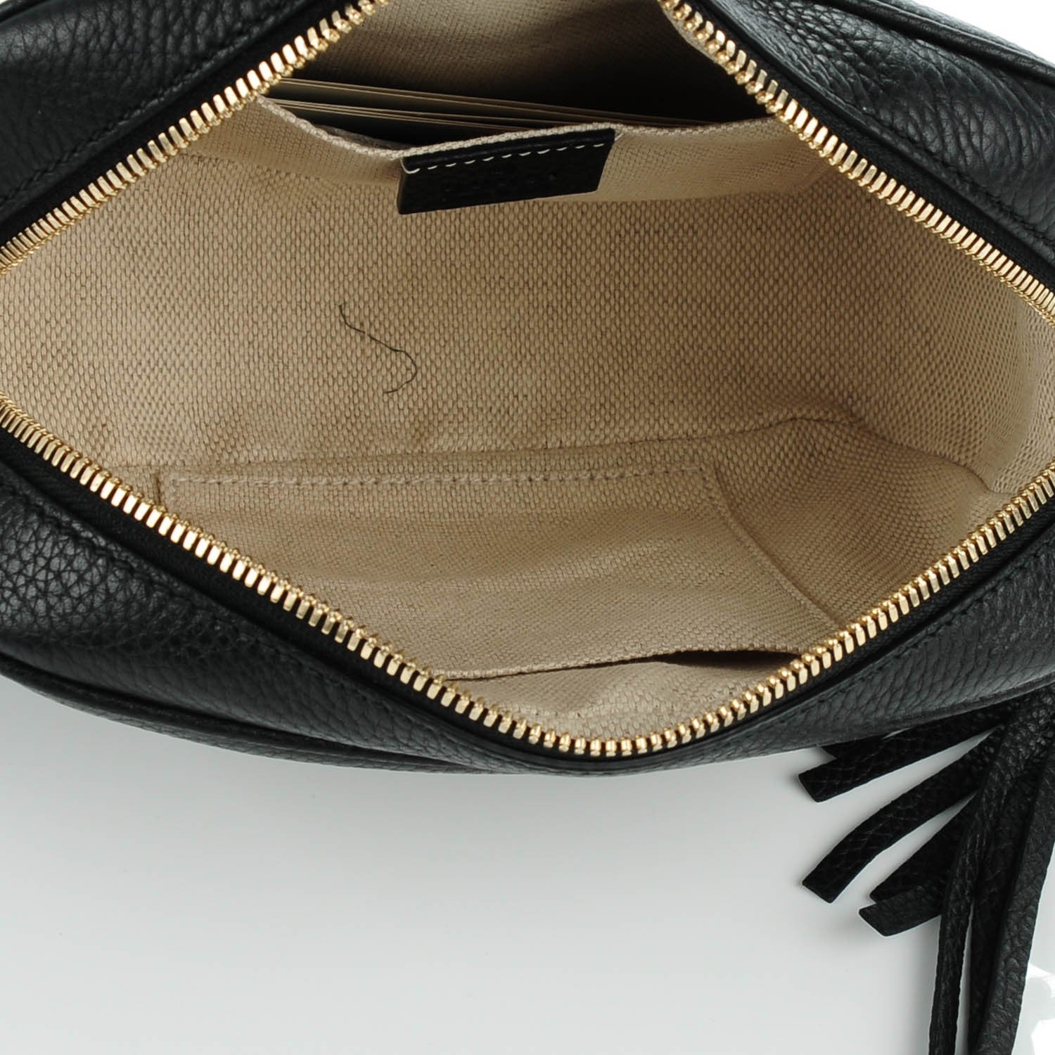 Gucci Pebbled Calfskin Small Soho Disco Bag Black 5 of 7