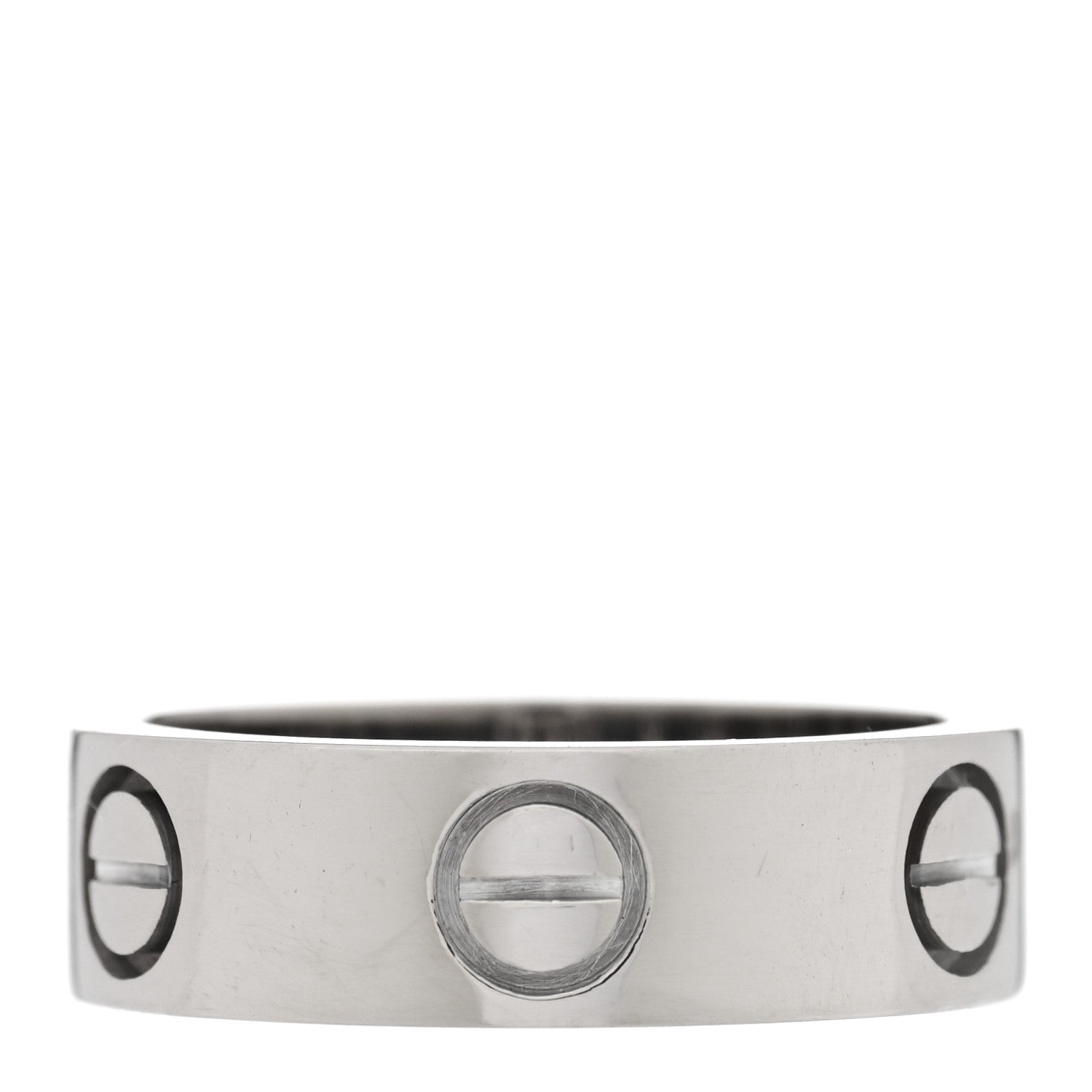 Cartier 18K White Gold 5.5mm LOVE Ring 50 5.25 3 of 4