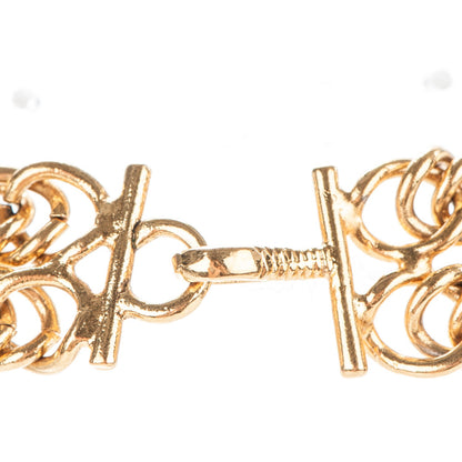 Chanel Multi Strand Chain Leo Lion Sun Medallion Necklace Gold 3 of 4