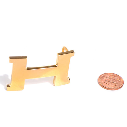 Hermes 24mm Constance H Belt Buckle Brushed Gold Plated 2 of 5