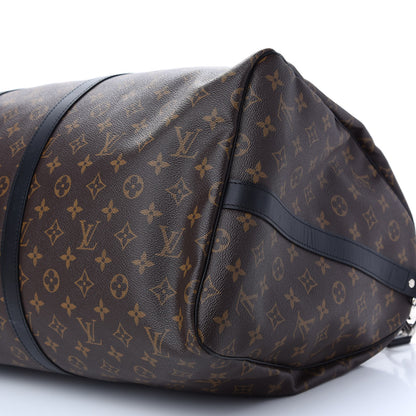 Louis Vuitton Monogram Macassar Keepall Bandouliere 55 7 of 7