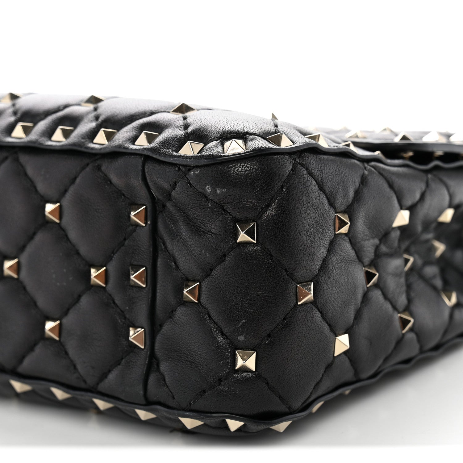 Valentino Garavani Nappa Medium Rockstud Spike Shoulder Bag Black 10 of 10