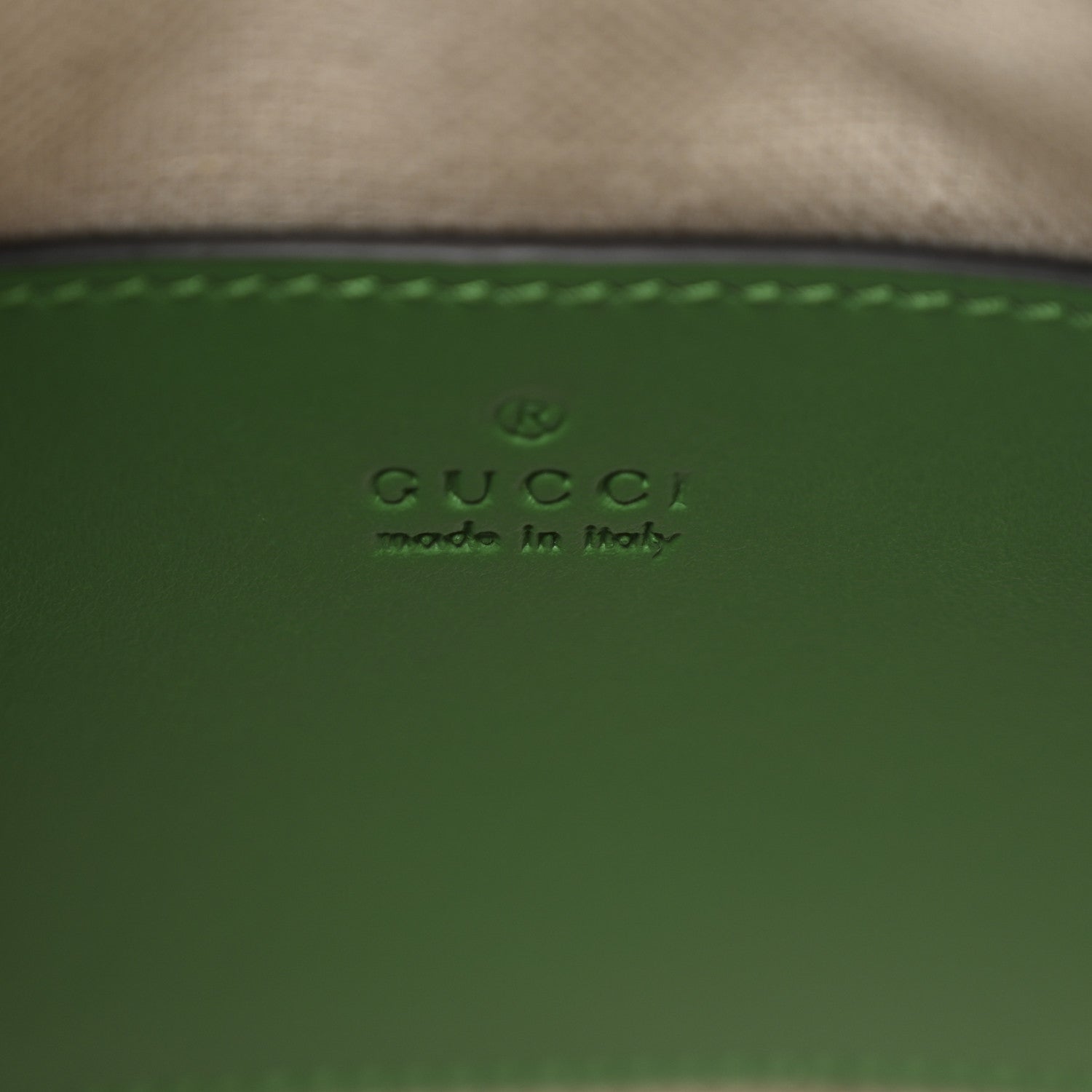Gucci Calfskin GG Matelasse Shoulder Bag Spring Green Natural 6 of 10