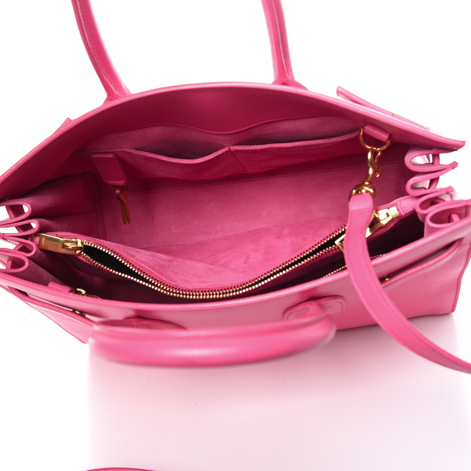 Saint Laurent Calfskin Small Sac De Jour Bubblegum 6 of 27