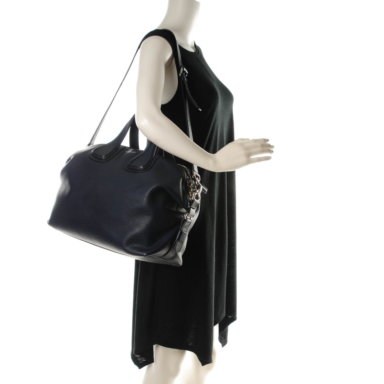 Givenchy Waxy Grained Calfskin Medium Nightingale Navy 2 of 7