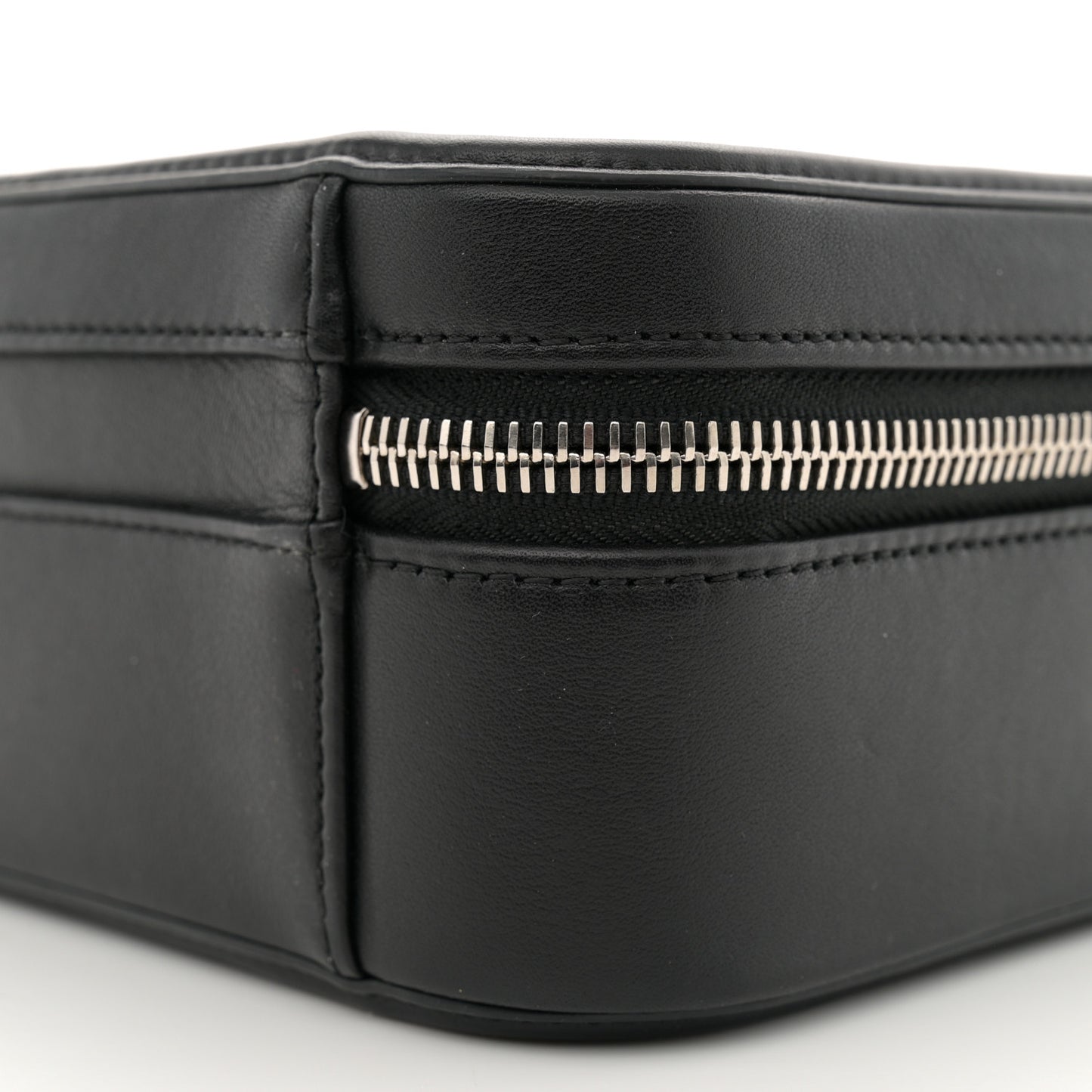 Lambskin Quilted Medium CC Filigree Vanity Case Black