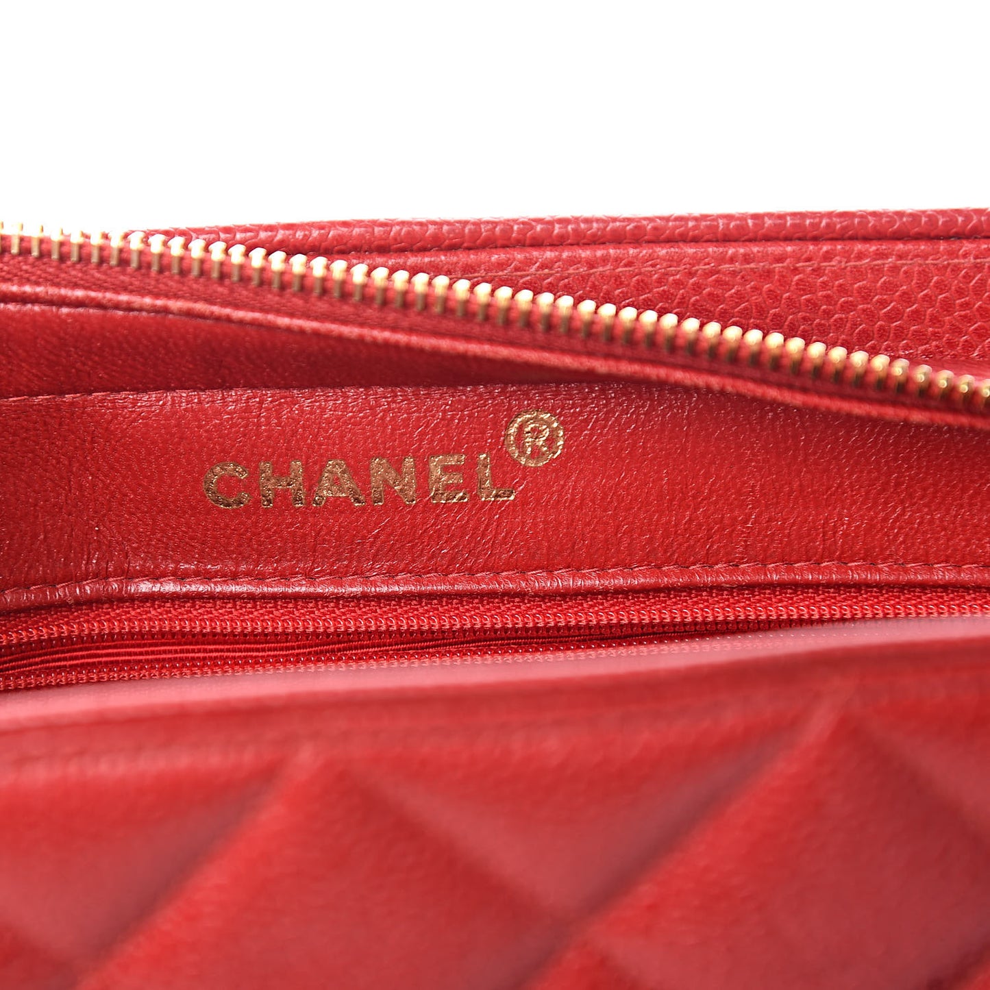Caviar Quilted Sun Medallion Shoulder Bag Red