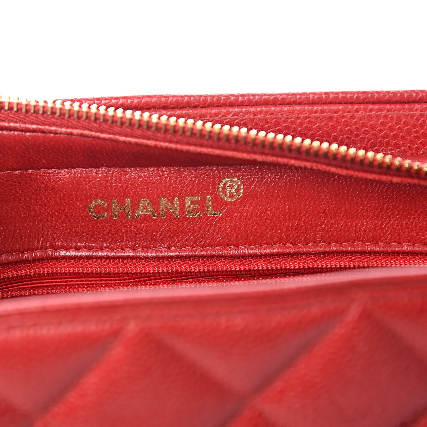 Chanel Caviar Quilted Sun Medallion Shoulder Bag Red 6 of 15