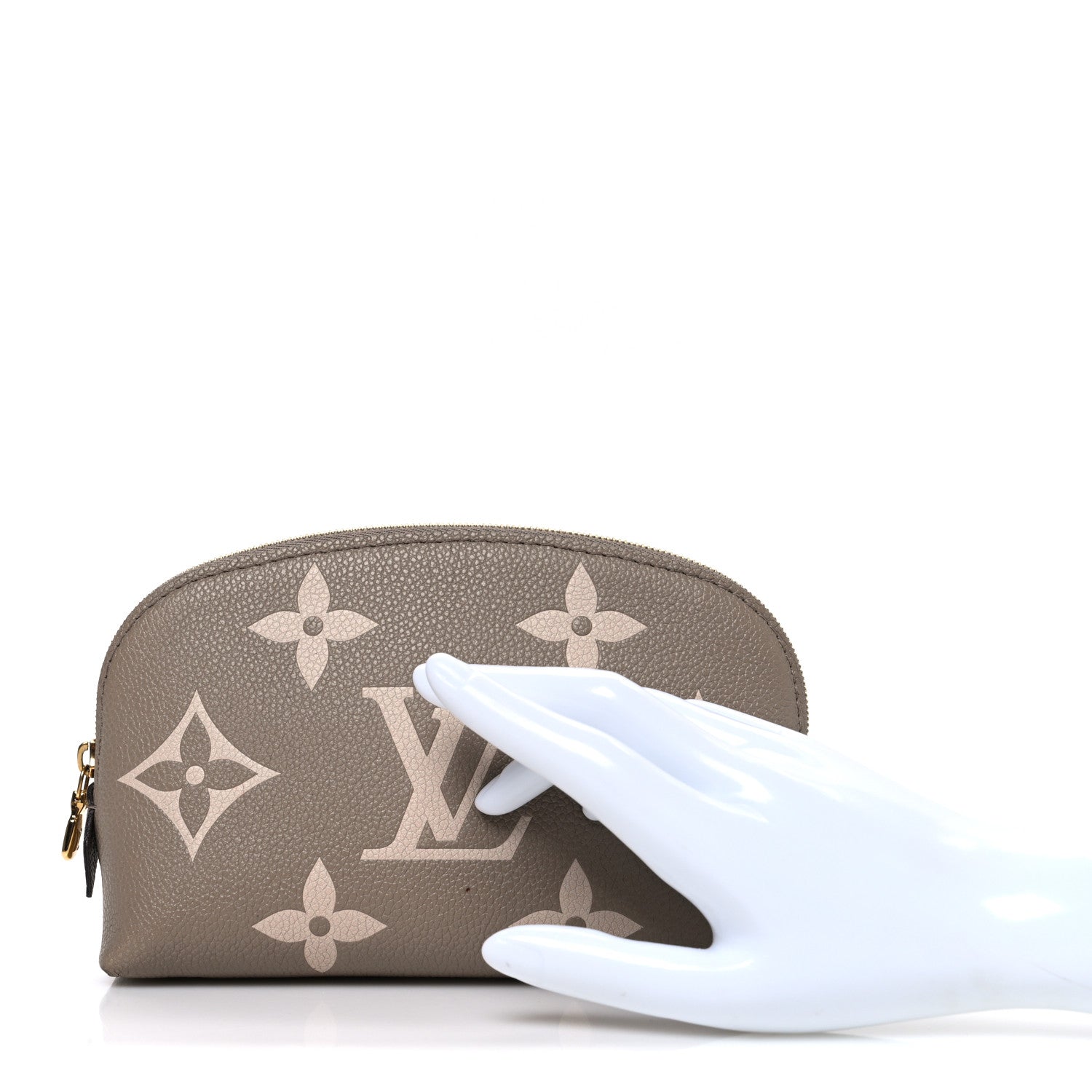 Louis Vuitton Empreinte Monogram Giant Cosmetic Pouch PM Tourterelle Crème 2 of 6