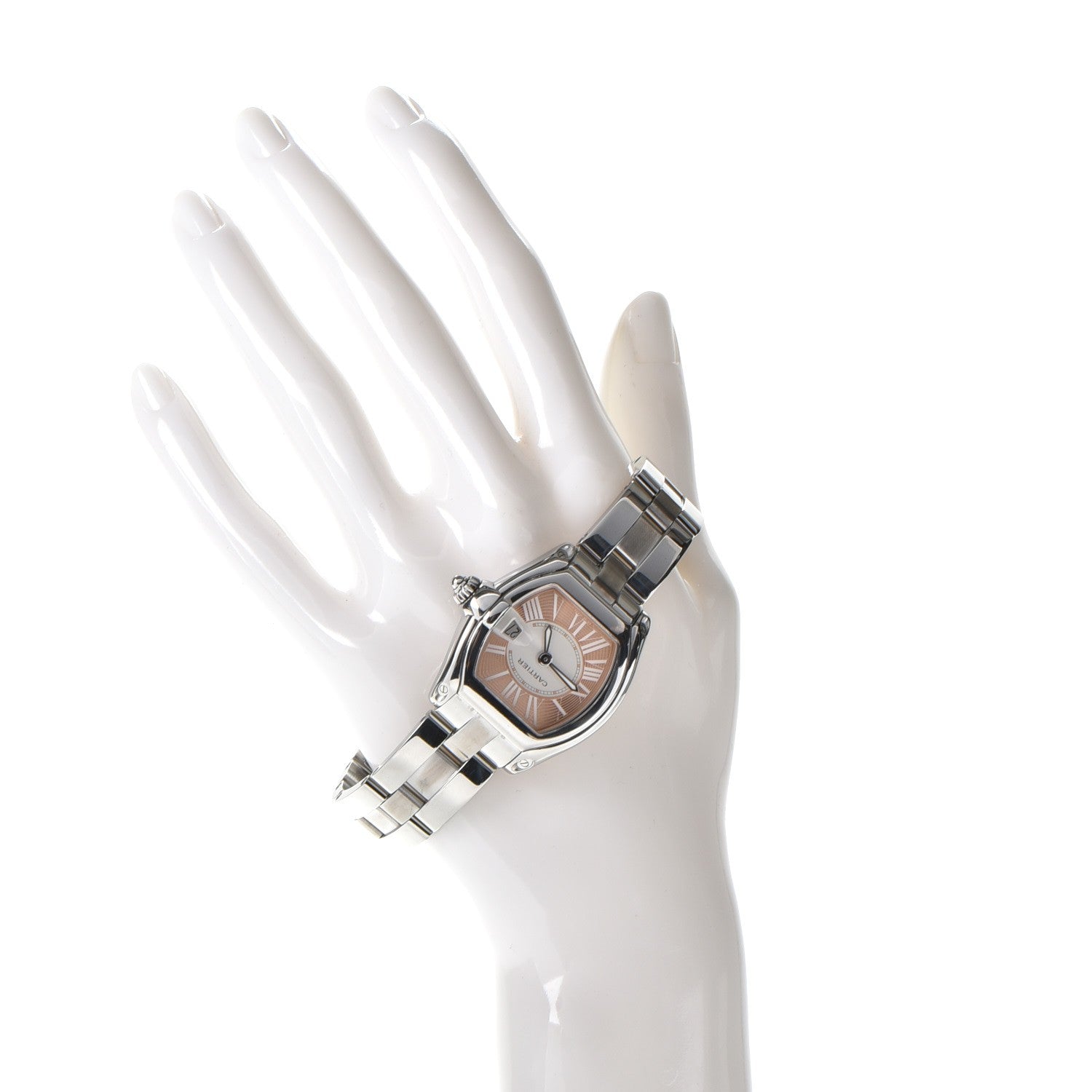 Cartier Stainless Steel 31mm Roadster Quartz Watch Pink 2 of 8