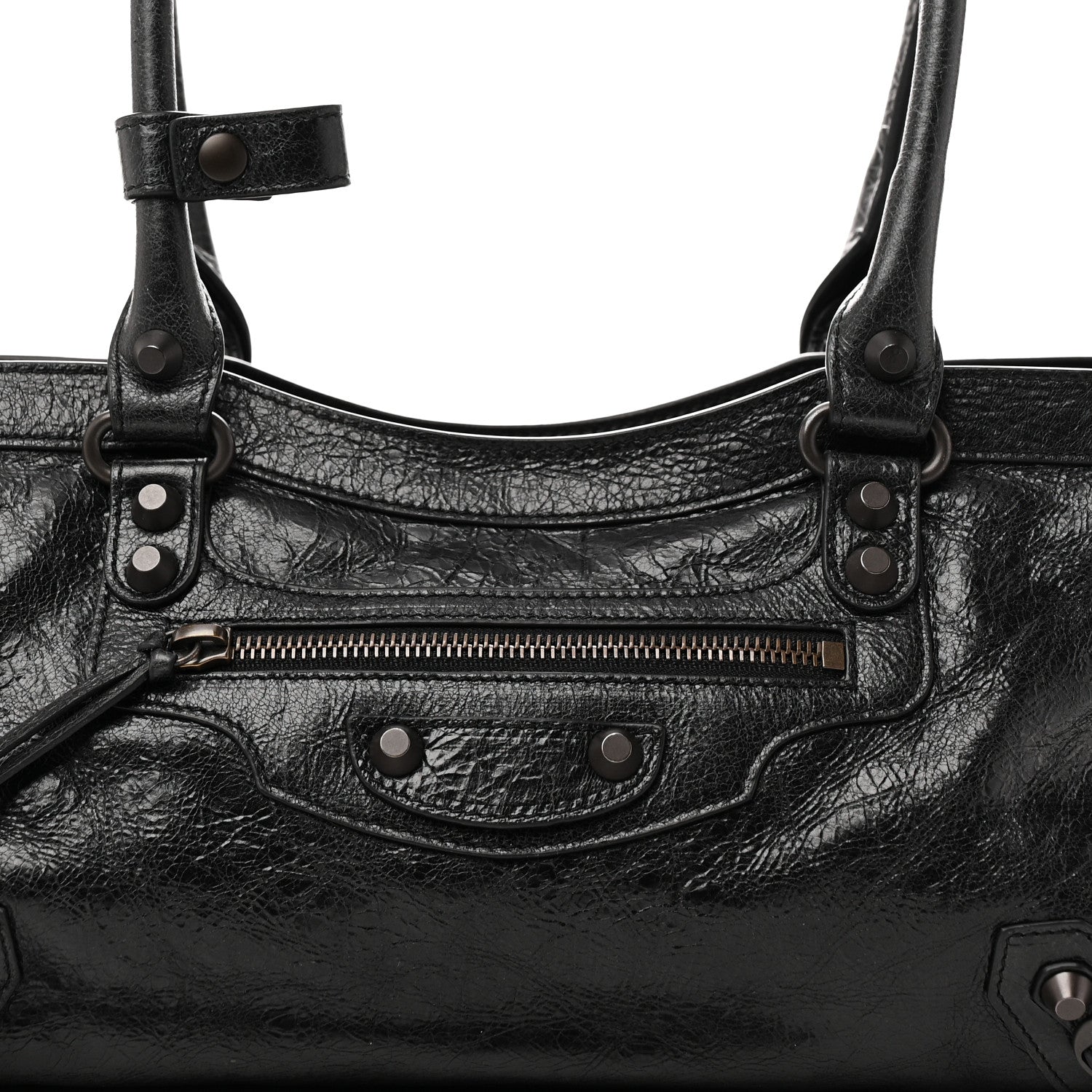 Balenciaga Agneau Arena Classic Hardware East West Le City Black 8 of 10