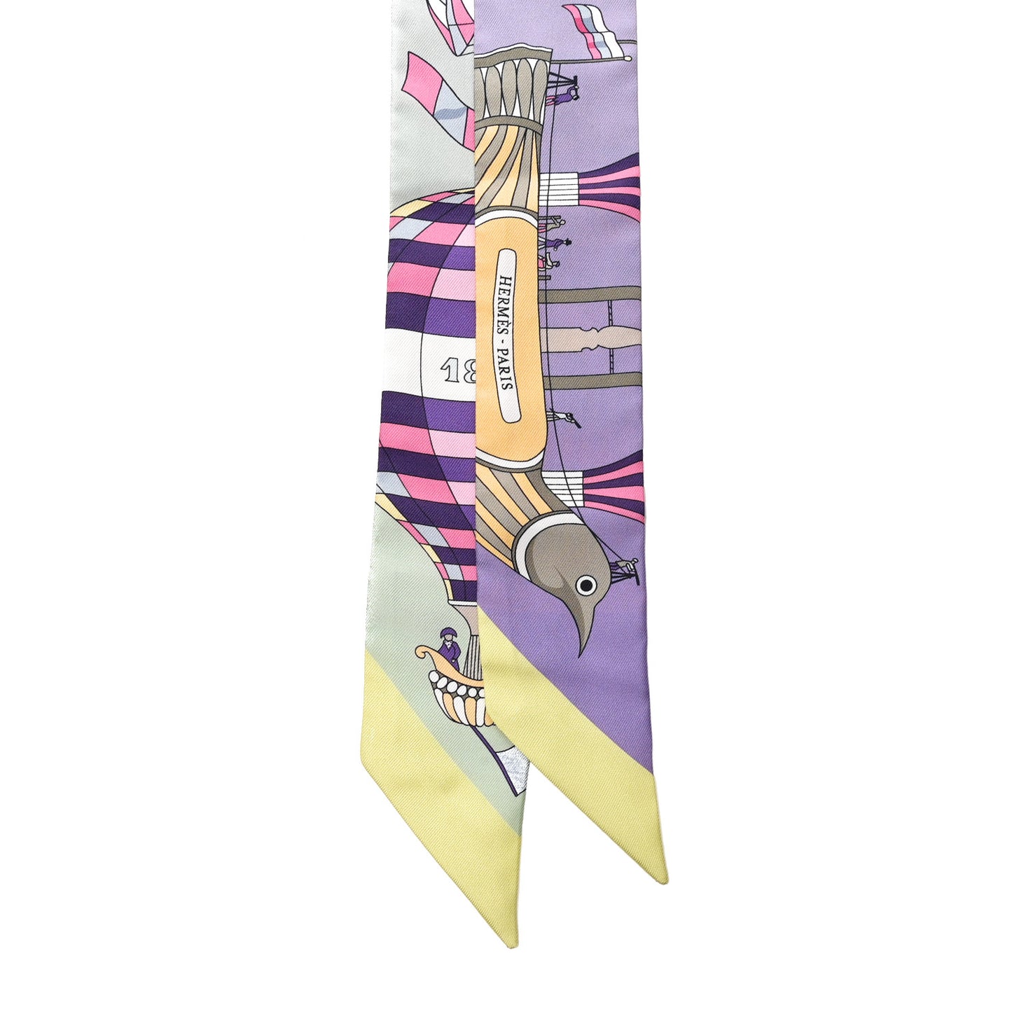Silk Les Folies Du Ciel Twilly Mauve Jaune Vert