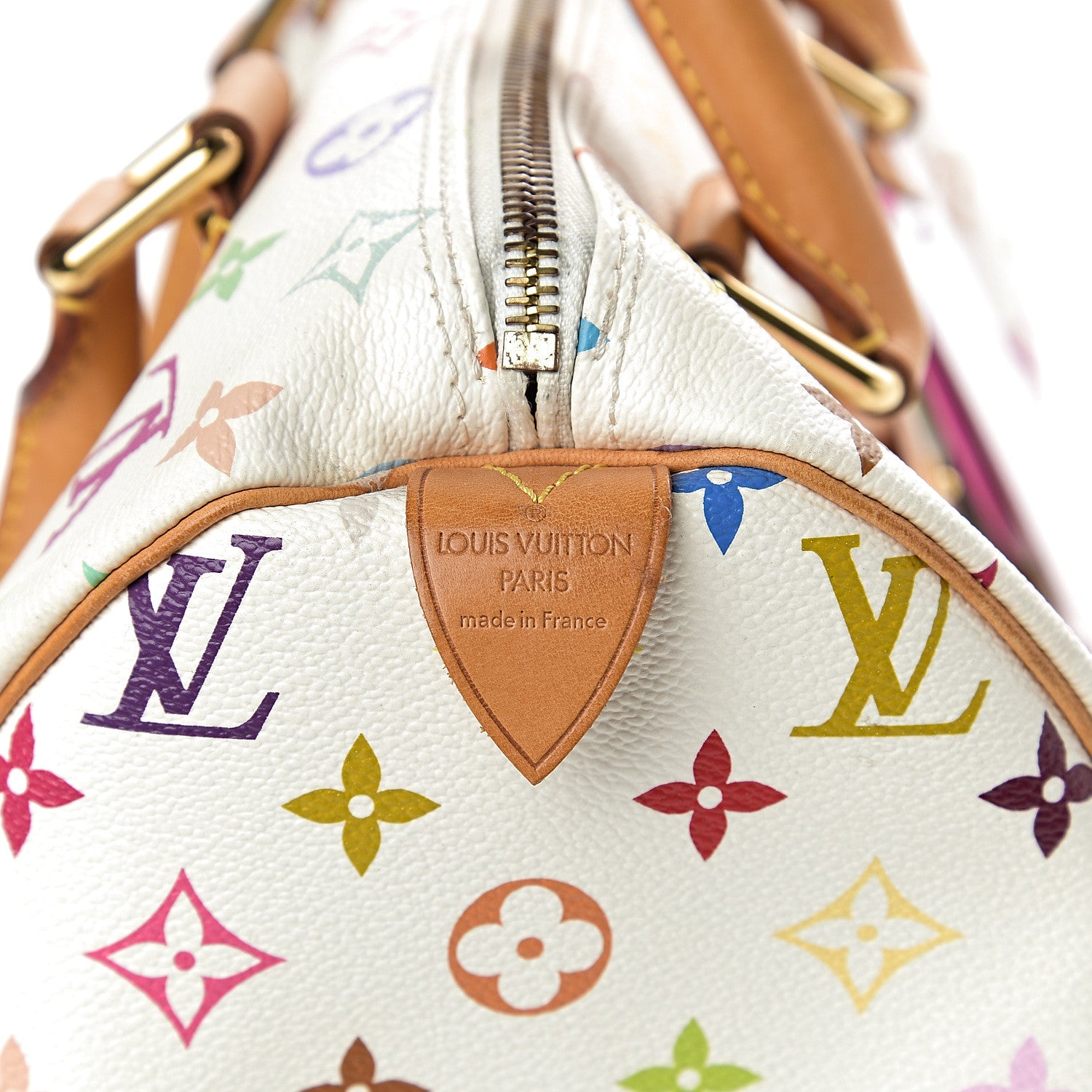 Louis Vuitton Monogram Multicolor Speedy 30 White 5 of 8