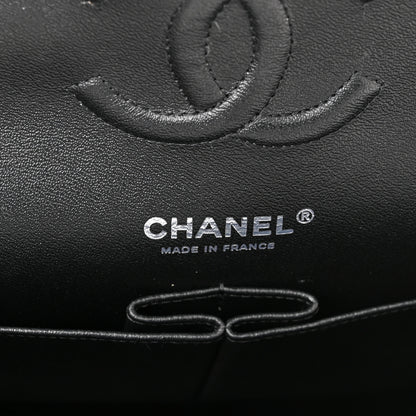 Chanel Patent Calfskin Quilted Bi-Color Medium Double Flap Pink Black 6 of 10