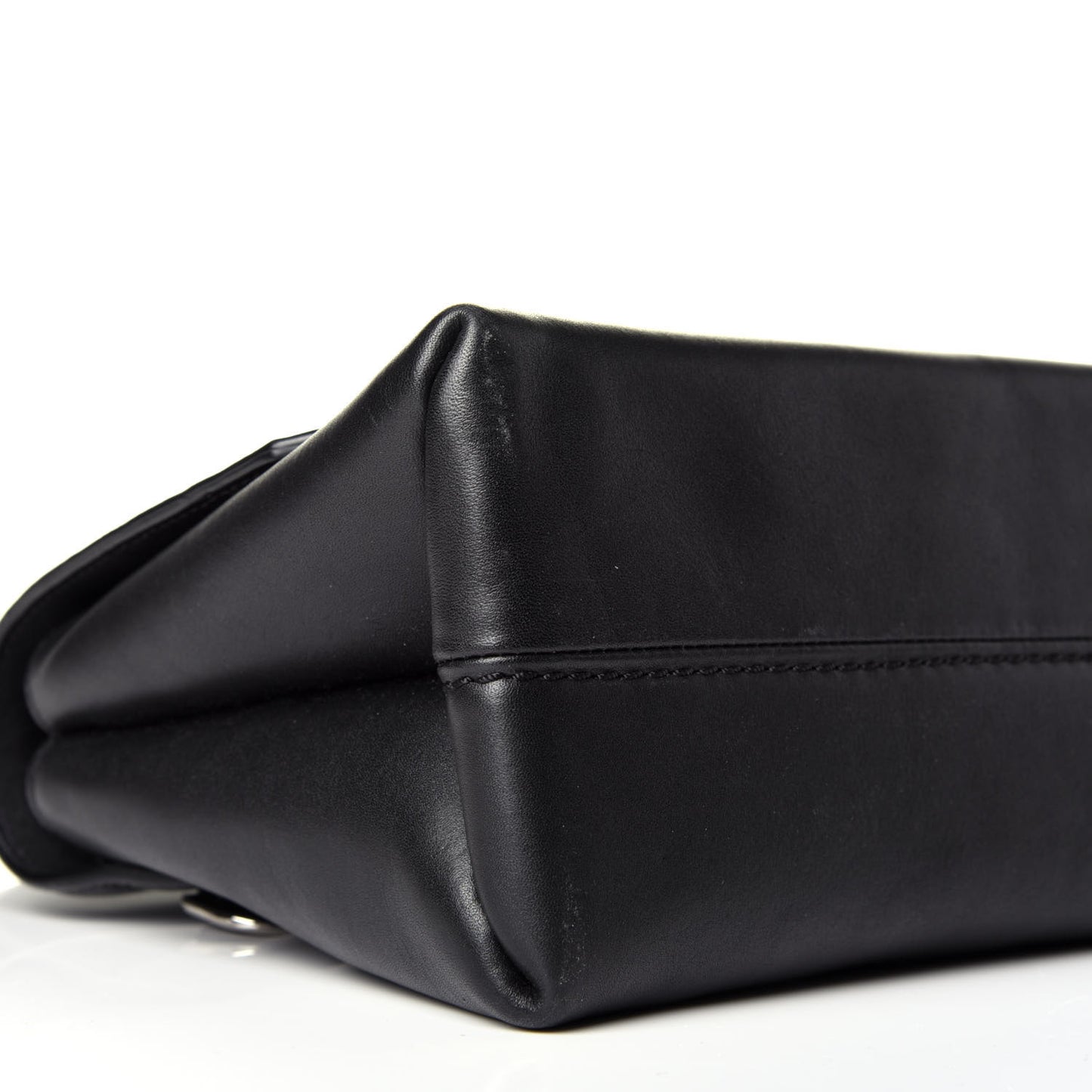 Smooth Calfskin Mini Alix Top Handle Satchel Black