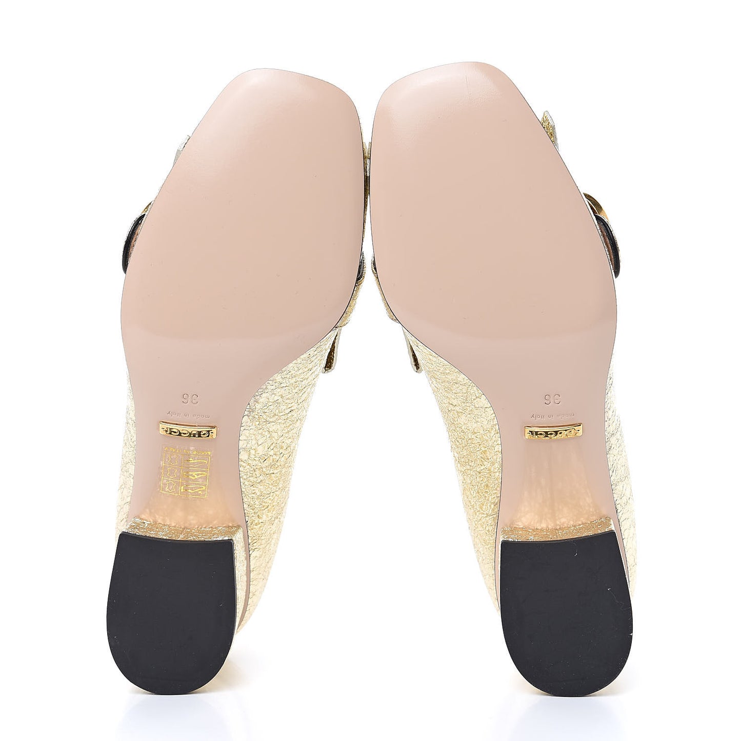 Galassia GG Marmont Fringe 50mm Loafer Pumps 36 Platino