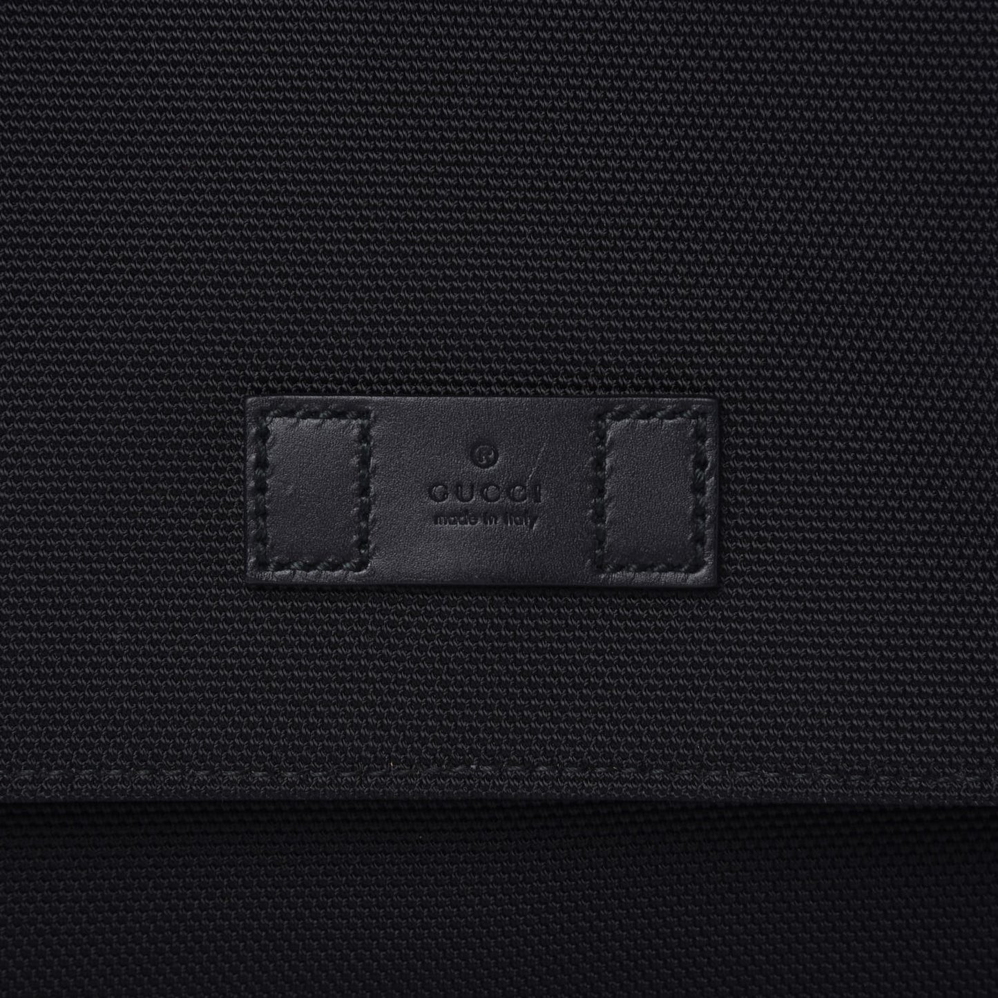 Techno Canvas Web Large Flap Messenger Bag Black