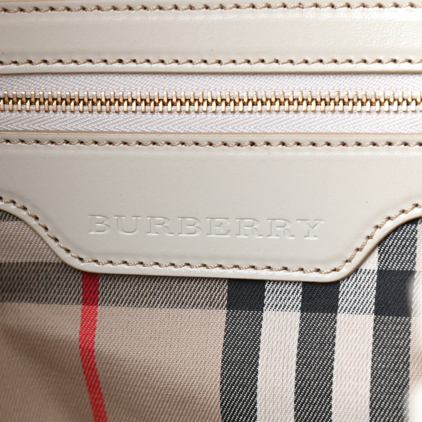 Grainy Calfskin Small Canterbury Tote Limestone