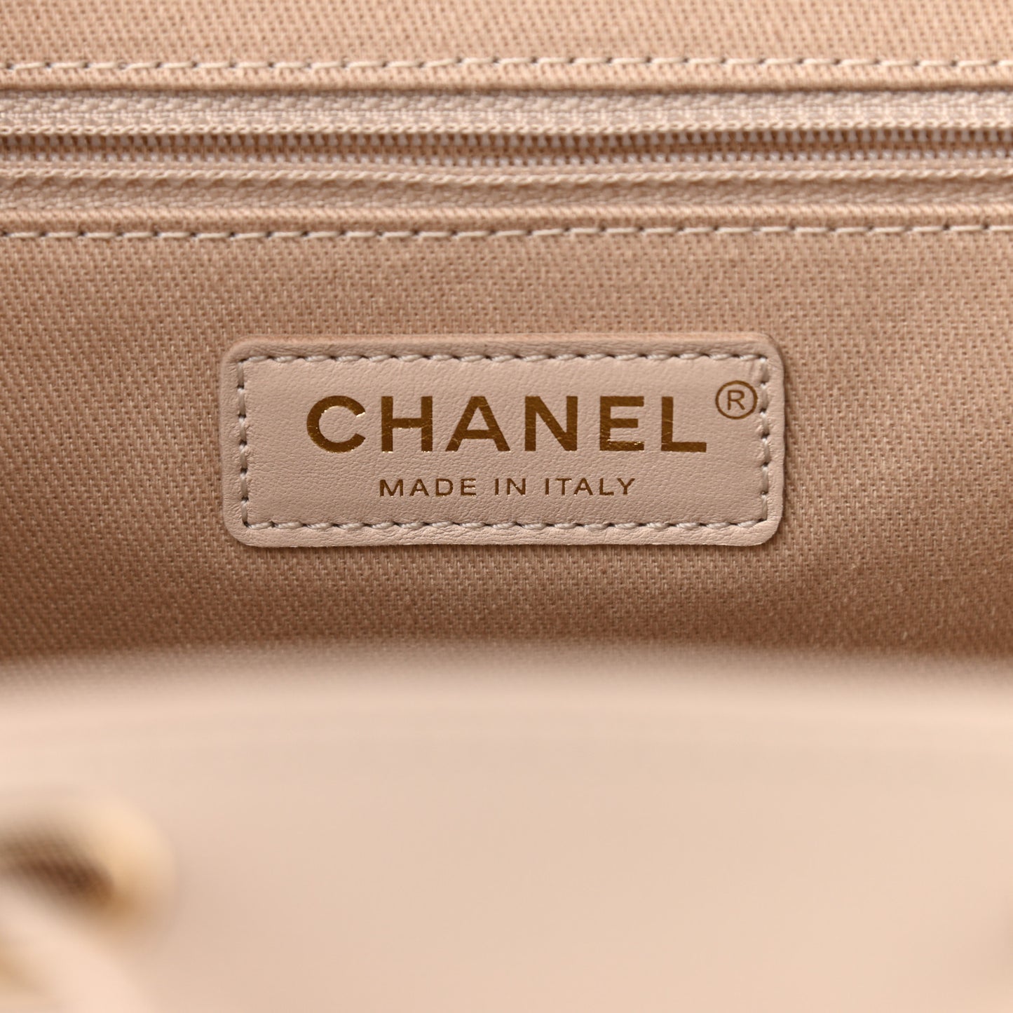 Caviar Quilted Business Affinity Backpack Beige