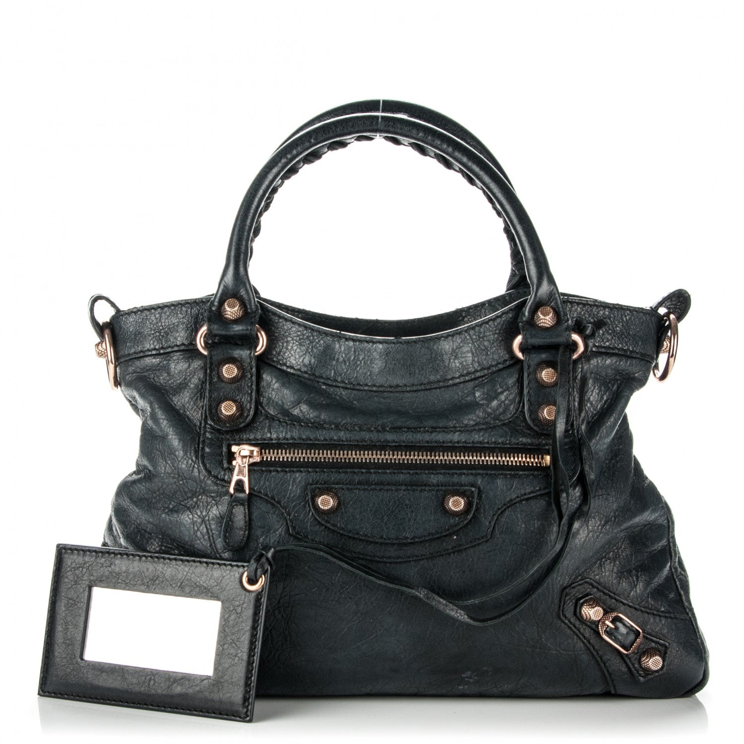Balenciaga Agneau Giant 12 Rose Gold Hardware Town Black 1 of 7
