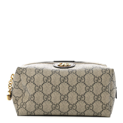 Gucci Soft GG Supreme Monogram Calfskin Medium Ophidia Cosmetic Case Beige Ebony New Acero 1 of 9