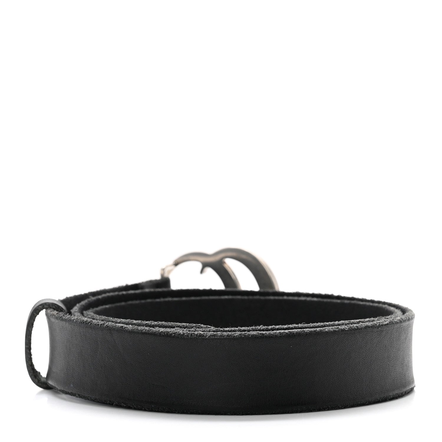 Gucci Faded Calfskin Double G 30mm Belt 85 34 Black 2 of 5