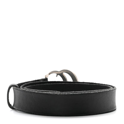 Gucci Faded Calfskin Double G 30mm Belt 85 34 Black 2 of 5