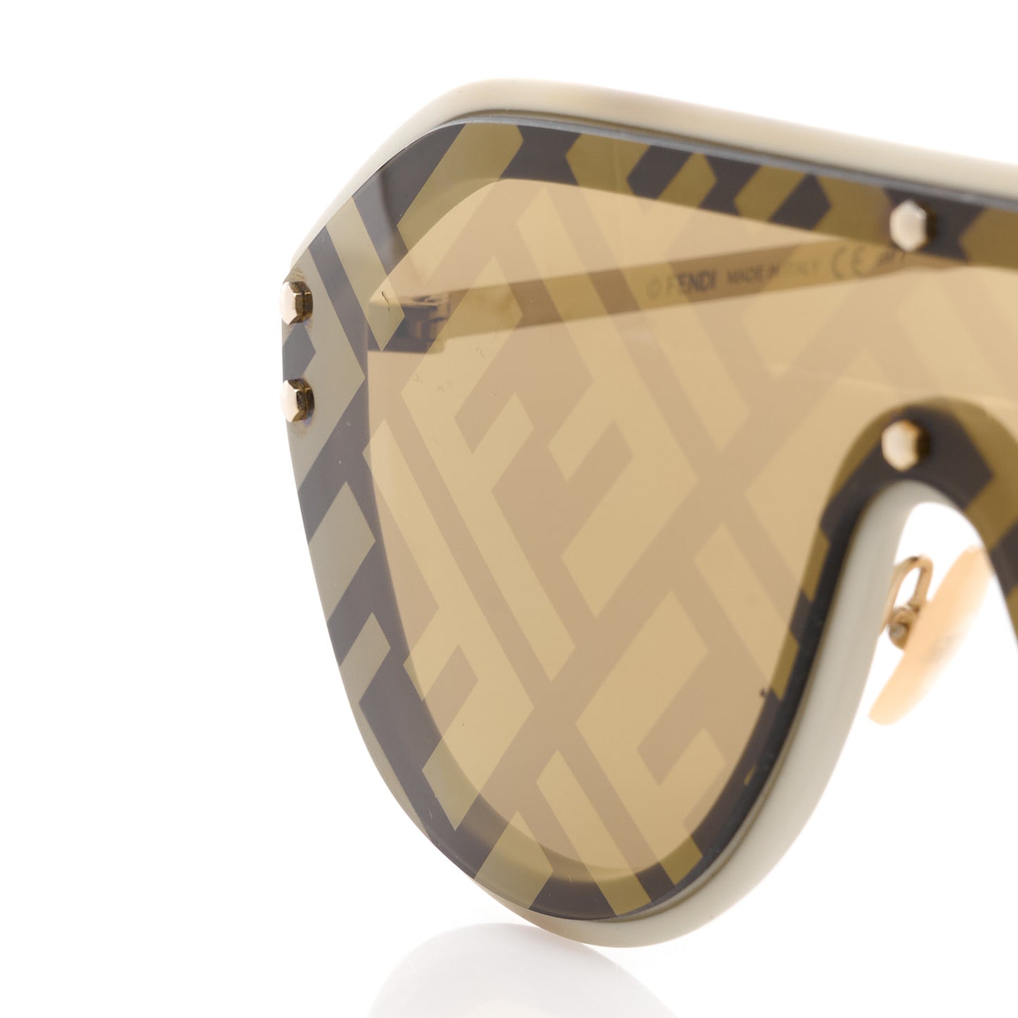 Acetate FF Fabulous Shield Sunglasses FF M0039/G/S White