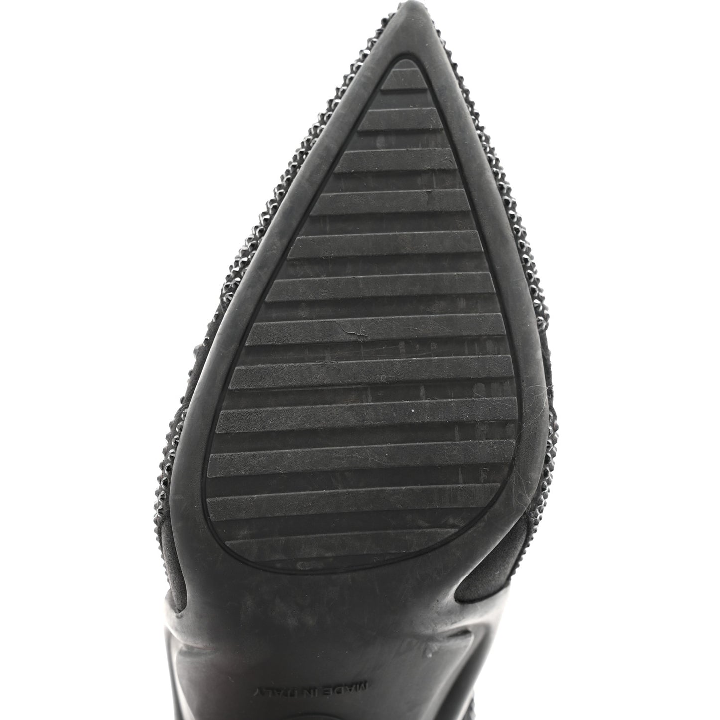Satin Embellished Archlight Slingback Pumps 38 Black