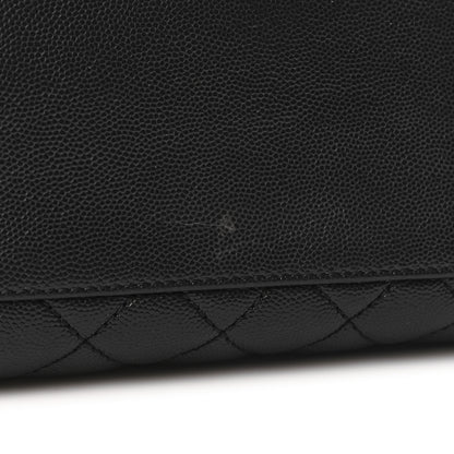 Chanel Caviar Quilted Medium Coco Handle Flap Black 13 of 14