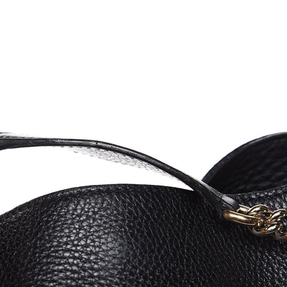 Gucci Pebbled Calfskin Medium Soho Chain Shoulder Bag Black 8 of 11